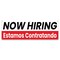 Signmission Now Hiring Estamos Contratando Banner Concession Stand Food Truck Single Sided B-72-30113 - alternate 1